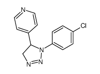 4-[3-(4-chlorophenyl)-4,5-dihydrotriazol-4-yl]pyridine Structure