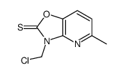 3-(chloromethyl)-5-methyl-[1,3]oxazolo[4,5-b]pyridine-2-thione结构式
