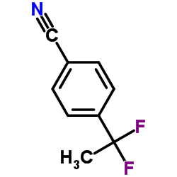 4-(1,1-Difluoroethyl)benzonitrile结构式