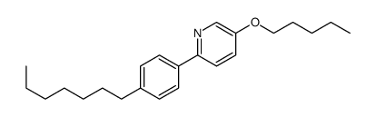 2-(4-heptylphenyl)-5-pentoxypyridine Structure