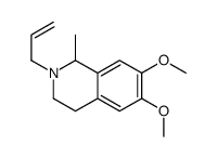(1S)-2-Allyl-6,7-dimethoxy-1-methyl-1,2,3,4-tetrahydroisoquinoline Structure