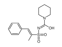 N-(1-phenylprop-1-en-2-ylsulfonyl)piperidine-1-carboxamide结构式