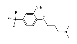N1-(3-(dimethylamino)propyl)-4-(trifluoromethyl)benzene-1,2-diamine结构式