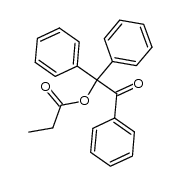 propanoic acid 2-oxo-1,2,2-triphenylethyl ester Structure