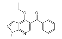 (4-ethoxy-1H-pyrazolo[3,4-b]pyridin-5-yl)-phenylmethanone Structure