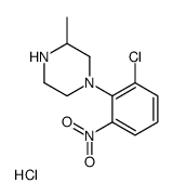 1-(2-chloro-6-nitrophenyl)-3-methylpiperazine,hydrochloride Structure