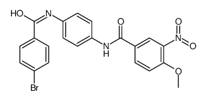 N-[4-[(4-bromobenzoyl)amino]phenyl]-4-methoxy-3-nitrobenzamide Structure