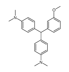 4-[[4-(dimethylamino)phenyl]-(3-methoxyphenyl)methyl]-N,N-dimethylaniline Structure