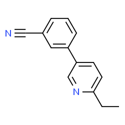 Benzonitrile, 3-(6-ethyl-3-pyridinyl)- (9CI) structure