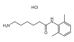 6-Amino-hexanoic acid (2,6-dimethyl-phenyl)-amide; hydrochloride Structure