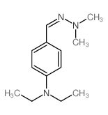 4-[(dimethylhydrazinylidene)methyl]-N,N-diethyl-aniline结构式