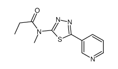 Propanamide, N-methyl-N-[5-(3-pyridinyl)-1,3,4-thiadiazol-2-yl]- (9CI) Structure