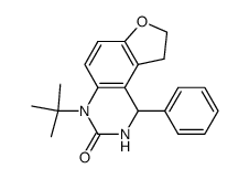 4-t-butyl-1-phenyl-1,2,8,9-tetrahydro-furo[3,2-f]quinazolin-3(4H)-one结构式