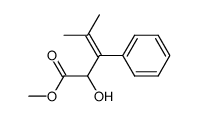 4-Methyl-2-hydroxy-3-phenyl-3-pentensaeure-methylester Structure