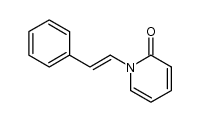 1-(2-trans-phenylvinyl)-2-pyridone结构式