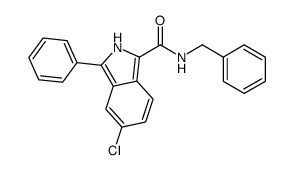 N-benzyl-5-chloro-3-phenyl-2H-isoindole-1-carboxamide结构式