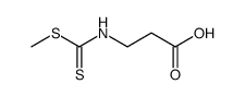 N-<(Methylthio)thiocarbonyl>β-alanine结构式