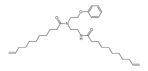 Undec-10-enoic acid (2-phenoxy-ethyl)-(2-undec-10-enoylamino-ethyl)-amide Structure