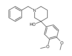 1-benzyl-3-(3,4-dimethoxyphenyl)piperidin-3-ol结构式