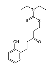 [5-(2-hydroxyphenyl)-3-oxopentyl] N,N-diethylcarbamodithioate Structure