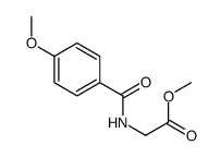 methyl 2-[(4-methoxybenzoyl)amino]acetate结构式