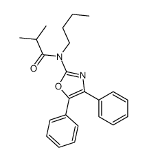 N-butyl-N-(4,5-diphenyl-1,3-oxazol-2-yl)-2-methylpropanamide Structure