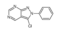 3-chloro-2-phenylpyrazolo[3,4-d]pyrimidine结构式