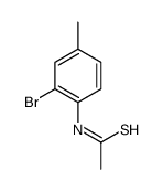 N-(2-bromo-4-methylphenyl)ethanethioamide结构式