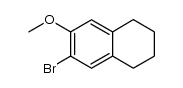 3-bromo-5,6,7,8-tetrahydronaphthalen-2-yl methyl ether结构式