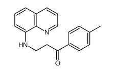 1-(4-methylphenyl)-3-(quinolin-8-ylamino)propan-1-one结构式