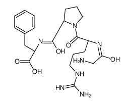 (2S)-2-[[(2S)-1-[(2S)-2-[(2-aminoacetyl)amino]-5-(diaminomethylideneamino)pentanoyl]pyrrolidine-2-carbonyl]amino]-3-phenylpropanoic acid Structure