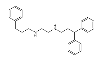 N'-(3,3-diphenylpropyl)-N-(3-phenylpropyl)ethane-1,2-diamine结构式