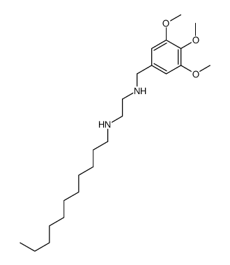 N'-[(3,4,5-trimethoxyphenyl)methyl]-N-undecylethane-1,2-diamine结构式