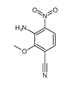 3-Amino-2-methoxy-4-nitrobenzonitrile结构式