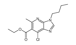 3-butyl-7-chloro-5-methyl-3H-imidazo[4,5-b]pyridine-6-carboxylic acid ethyl ester结构式