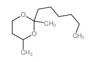 2-hexyl-2,4-dimethyl-1,3-dioxane结构式