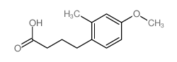4-(4-methoxy-2-methyl-phenyl)butanoic acid Structure