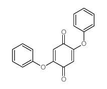 2,5-Cyclohexadiene-1,4-dione,2,5-diphenoxy-结构式
