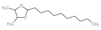2-decyl-4,5-dimethyl-1,3-dioxolane Structure