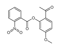 4'-methoxy-2'-(2-nitrobenzoyloxy)acetophenone Structure