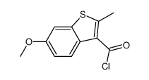 6-methoxy-2-methylbenzo[b]thiophene-3-carbonyl chloride结构式