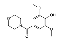 (4-hydroxy-3,5-dimethoxyphenyl)-morpholin-4-ylmethanone Structure