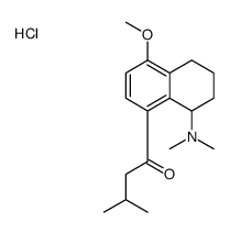 [5-methoxy-8-(3-methylbutanoyl)-1,2,3,4-tetrahydronaphthalen-1-yl]-dimethylazanium,chloride Structure