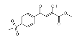 methyl (2Z)-2-hydroxy-4-(4-(methylsulfonyl)phenyl)-4-oxo-but-2-enoate结构式