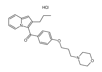 [4-(3-Morpholin-4-yl-propoxy)-phenyl]-(2-propyl-indolizin-3-yl)-methanone; hydrochloride结构式