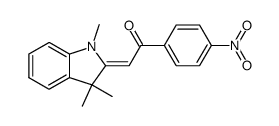 1,3,3-trimethyl-2(p-nitrophenacylidene)indoline结构式