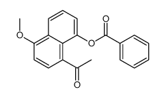 (8-acetyl-5-methoxynaphthalen-1-yl) benzoate结构式