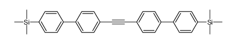 trimethyl-[4-[4-[2-[4-(4-trimethylsilylphenyl)phenyl]ethynyl]phenyl]phenyl]silane Structure