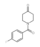 1-(4-氟-苯甲酰基)-哌啶-4-酮结构式