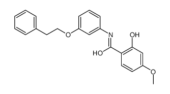 2-hydroxy-4-methoxy-N-[3-(2-phenylethoxy)phenyl]benzamide Structure